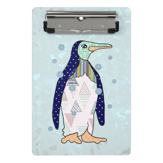 Musterpinguin  mini klemmbrett (Vorderseite)