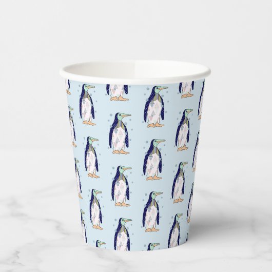 Musterpinguin  pappbecher (Links)