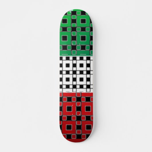 Musterquadrate Skateboard (Vorne)