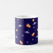 Musterraum ufo orange blau kaffeetasse (Mittel)