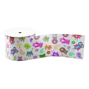 Musterregenbogeneulen Ripsband