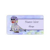 Musterrobbe Adressaufkleber (Vorne)