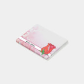 Musterrose , personalisiert post-it klebezettel (angewinkelt)