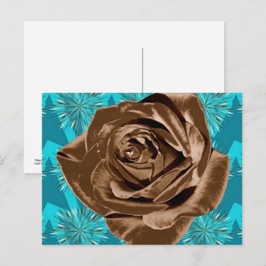 Mustersammlung "Schokolade-Rose" Postkarte (Vorne/Hinten)