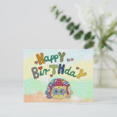 Musterschildkröte Postkarte (Stehend Vorderseite)