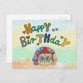 Musterschildkröte Postkarte (Vorne/Hinten)