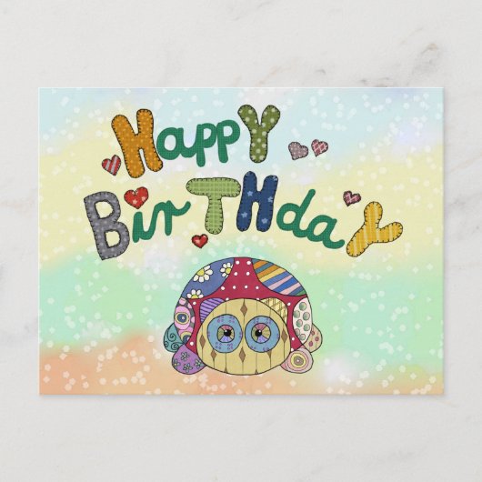 Musterschildkröte Postkarte (Vorderseite)