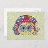 Musterschildkröte Postkarte (Vorne/Hinten)