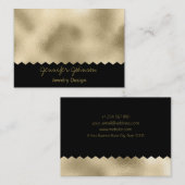 Musterschmuck Design Gold Foil Visitenkarte (Vorne/Hinten)