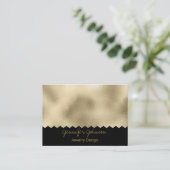 Musterschmuck Design Gold Foil Visitenkarte (Stehend Vorderseite)