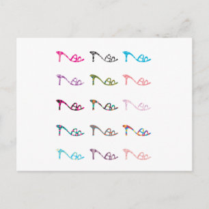 Musterschuhe Postkarte