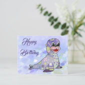 Musterseehund Postkarte (Stehend Vorderseite)