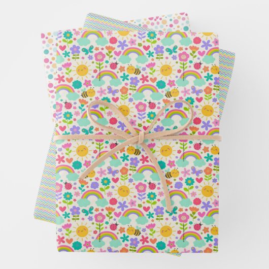 Musterspiel: flache Wrap-Sheets für efforless-Gesc Geschenkpapier Set (Beispiel)