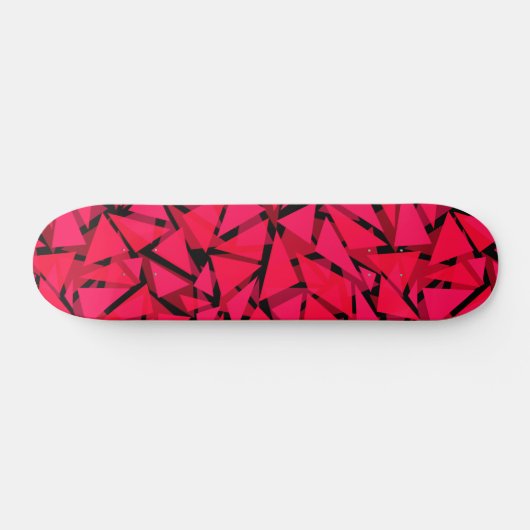 Mustertuch hell rot, geometrisch, abstrakt skateboard (Horizontal)