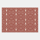 Mustervordrucke - Set von 3 Jahren Geschenkpapier Set (Vorderseite)