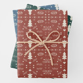 Mustervordrucke - Set von 3 Jahren Geschenkpapier Set