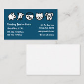 Mustervorlage für einfache Veterinär-Visitenkarten Visitenkarte (Vorne/Hinten)