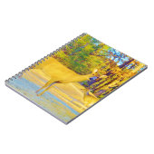 Musturd Colored Deer mit hellblau Notizblock (Linke Seite)