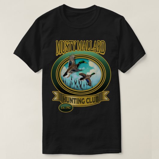 Musty Mallard Hunt Club T-Shirt (Design vorne)