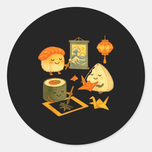 Musubi Dreams Of Art  Runder Aufkleber (Vorderseite)