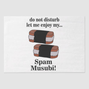 Musubi Lass Mich Mein Spam Musubi Genießen Seidenpapier