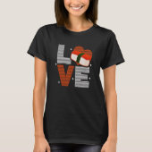 Musubi Liebe Sushi Koch Hawaiianisches japanisches T-Shirt (Vorderseite)