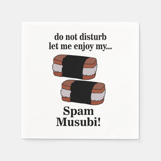 Musubi Ließ Mir gefällt mein Spam Musubi Party Serviette (Vorderseite)