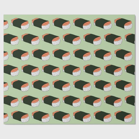 Musubi Sushi Hawaiian Food Pattern Geschenkpapier (Flach)