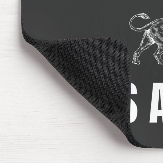 Mut als Löwe Mousepad (Ecke)