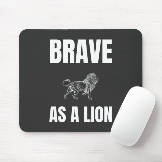 Mut als Löwe Mousepad (Mit Mouse)