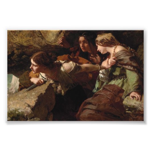 Mut, Angst und Verzweiflung, den Kampf beobachten Fotodruck (Vorne)