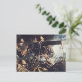 Mut auf Schlachtfeld Postkarte (Stehend Vorderseite)