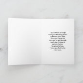 Mut-Blumen im Quadrat-Krebs Karte (Innenseite)