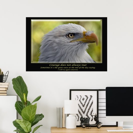 Mut brüllt nicht immer poster (Heimbüro)