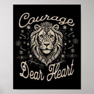 Mut Dear Herz Religiöser Christlicher Glaube Inspi Poster
