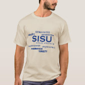 Mut der Muskelkraft der SISU-Gesichtsmaske T-Shirt (Vorderseite)