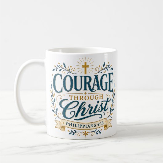 Mut durch Christus Pastor-Ehrung Kaffeetasse (Links)