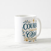 Mut durch Christus Seelsorger Anerkennung Kaffeetasse (VorderseiteRechts)
