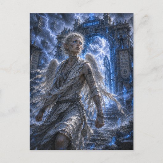 Mut / Engel / Sturm Tor Postkarte (Vorderseite)