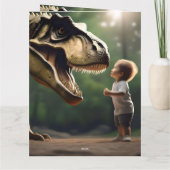 **"Mut entfesselt: Ein kleiner Junge sieht dem T-R Karte (Rückseite)