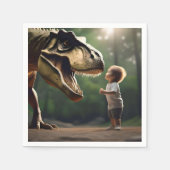 **"Mut entfesselt: Ein kleiner Junge sieht dem T-R Serviette (Vorderseite)