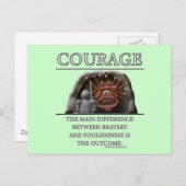 Mut-Fantasie(De) Motivator Postkarte (Vorne/Hinten)