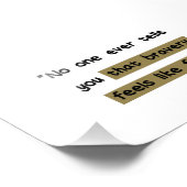 Mut fühlt sich wie Angst | Motivierend Angebot Fotodruck (Ecke)