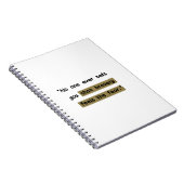 Mut fühlt sich wie Angst | Motivierend Angebot Notizblock (Rechte Seite)