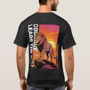 Mut führt den Weg Löwe Shirt – Bestimme deinen Weg