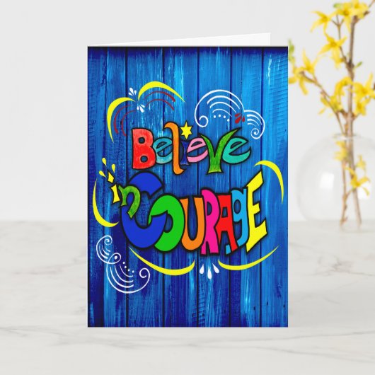 Mut glauben karte (Gelbe Blume)