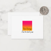 Mut haben, auch diese Karte muss passieren Note Ca (Vorderseite/Rückseite Beispiel)