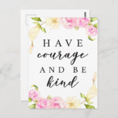 Mut haben, ein gutes Lebensangebot zu sein Postkarte (Vorne/Hinten)