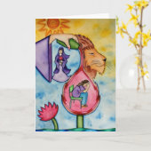 Mut, Heilung und Kraft von Rita Loyd Karte (Gelbe Blume)