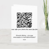 Mut - hochrotes Phoenix steigendes leeres notelet Karte (Rückseite)